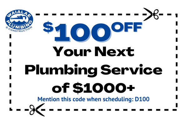 image of coupon for $50 off plumbing services